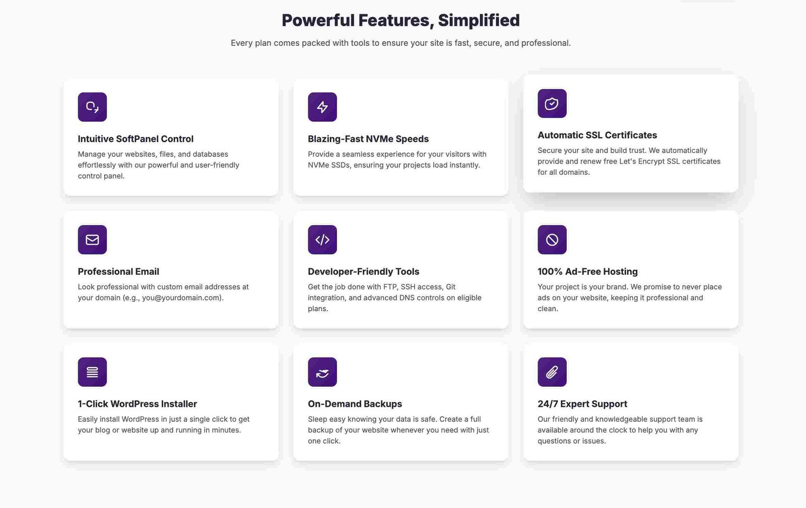 hostmaji features